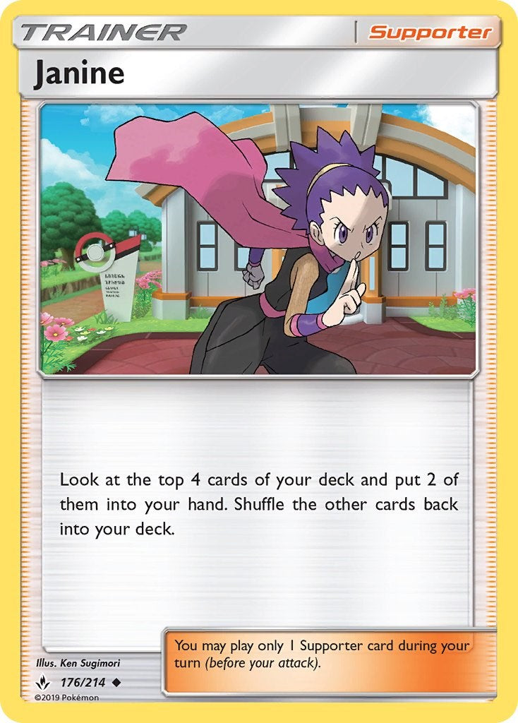 Janine [176/214] [Unbroken Bonds] Reverse Holofoil