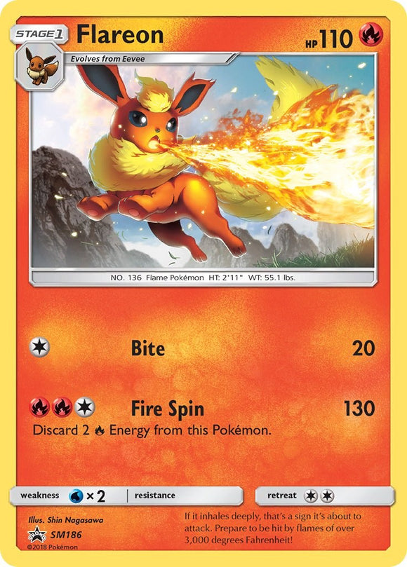 Flareon - SM186 (Let's Play, Eevee!) [SM186] [SM Promos]