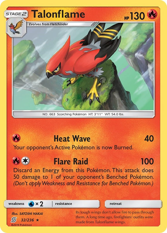 Talonflame [32/236] [Unified Minds] Reverse Holofoil