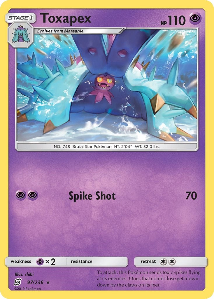 Toxapex [97/236] [Unified Minds] Reverse Holofoil