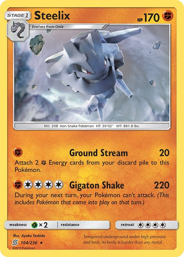 Steelix [104/236] [Unified Minds] Reverse Holofoil