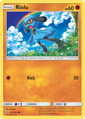 Riolu [115/236] [Unified Minds] Reverse Holofoil