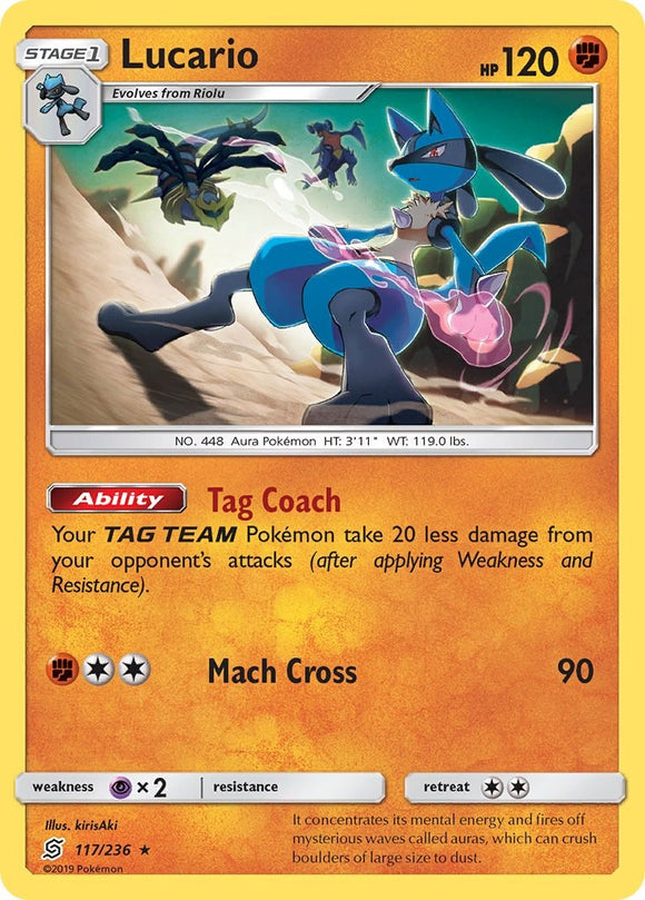 Lucario [117/236] [Unified Minds] Reverse Holofoil
