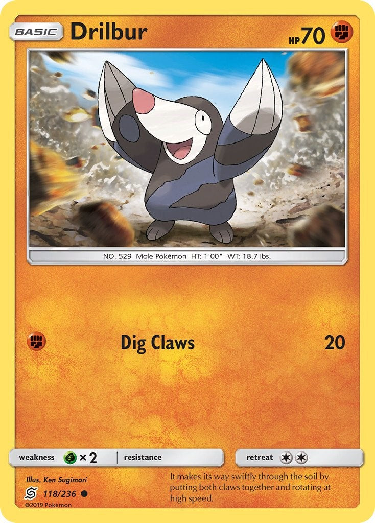 Drilbur [118/236] [Unified Minds] Reverse Holofoil