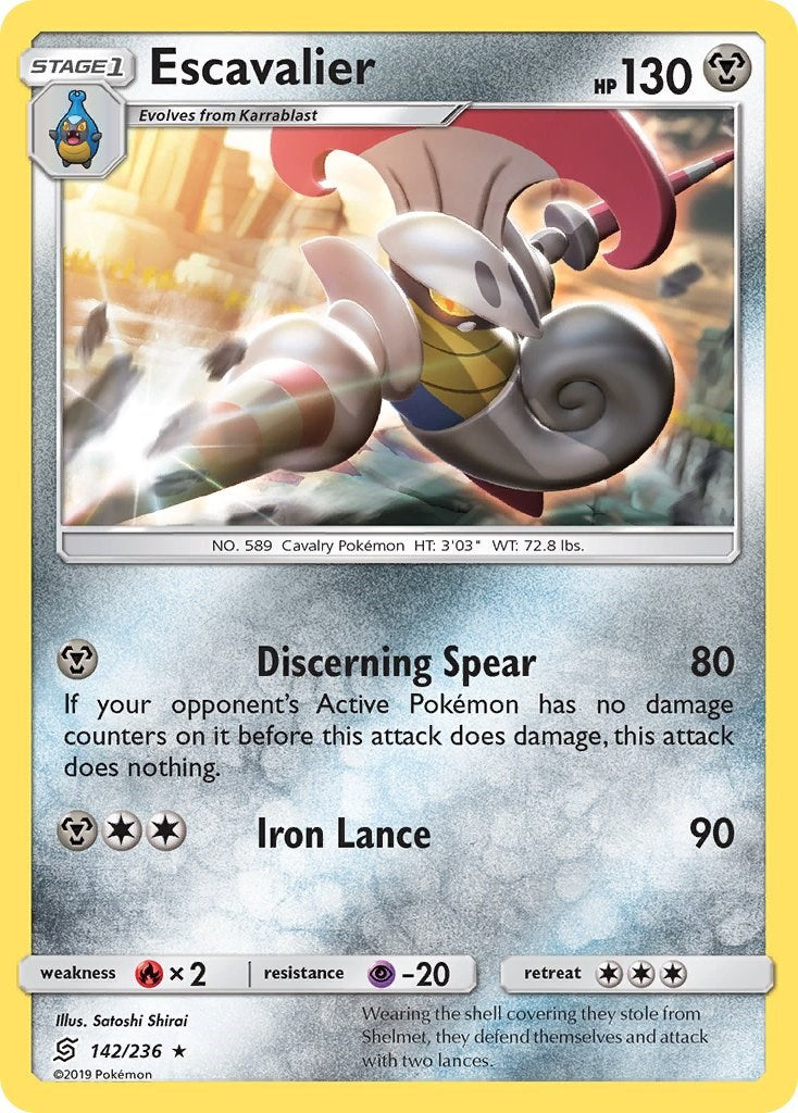 Escavalier [142/236] [Unified Minds] Reverse Holofoil
