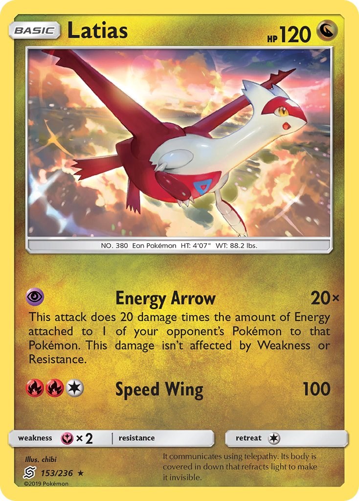 Latias [153/236] [Unified Minds] Reverse Holofoil