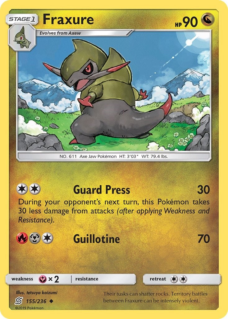 Fraxure [155/236] [Unified Minds] Reverse Holofoil