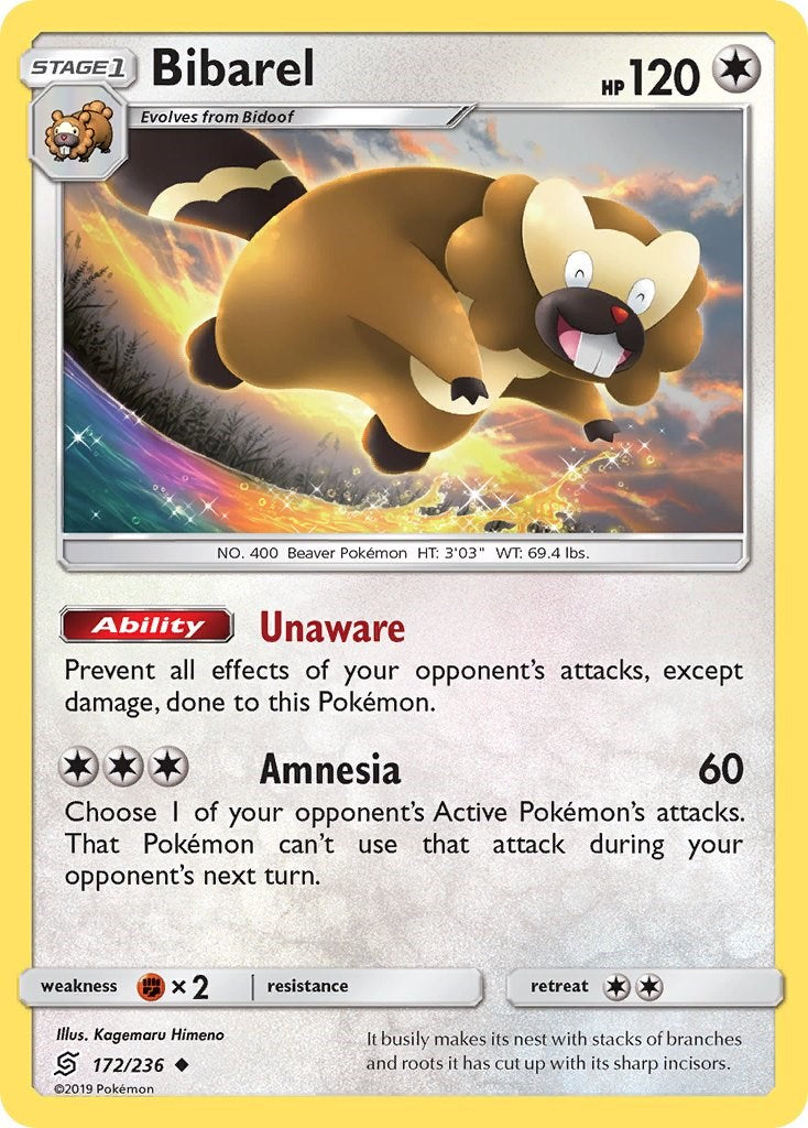 Bibarel [172/236] [Unified Minds] Reverse Holofoil