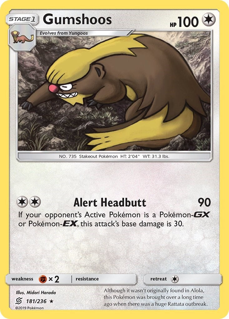 Gumshoos [181/236] [Unified Minds] Reverse Holofoil