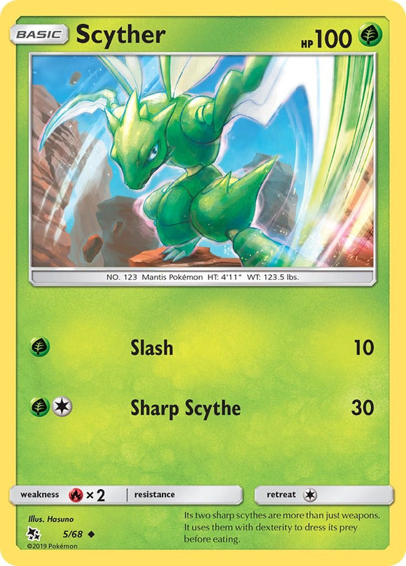 Scyther [5/68] [Hidden Fates] Reverse Holofoil