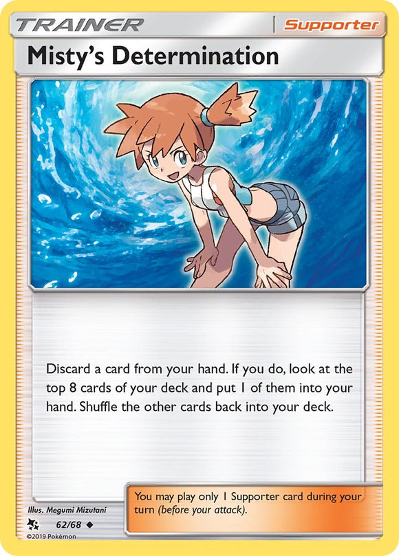 Misty's Determination [62/68] [Hidden Fates] Reverse Holofoil