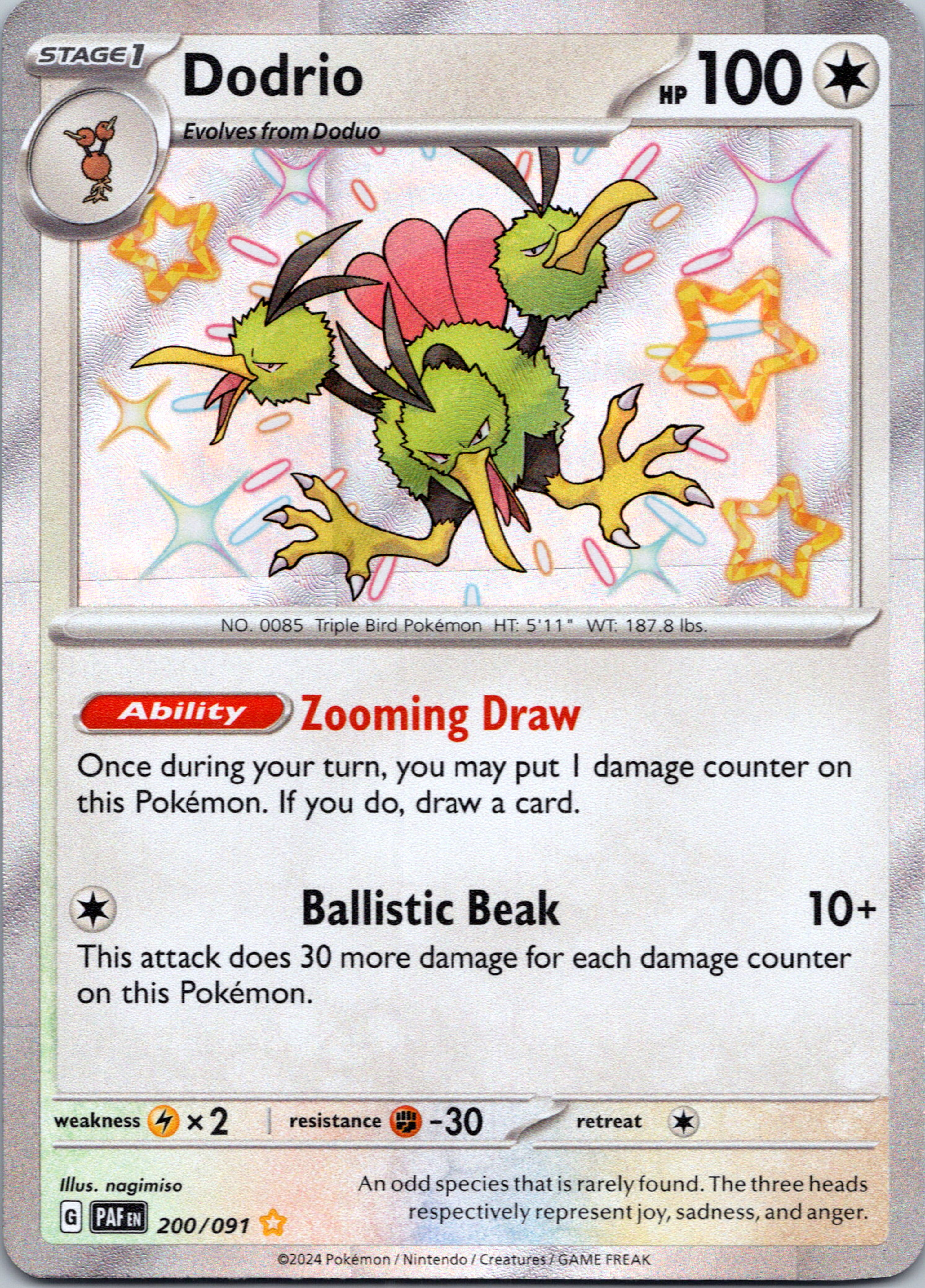 Dodrio [200/091] - (Paldean Fates) Holofoil