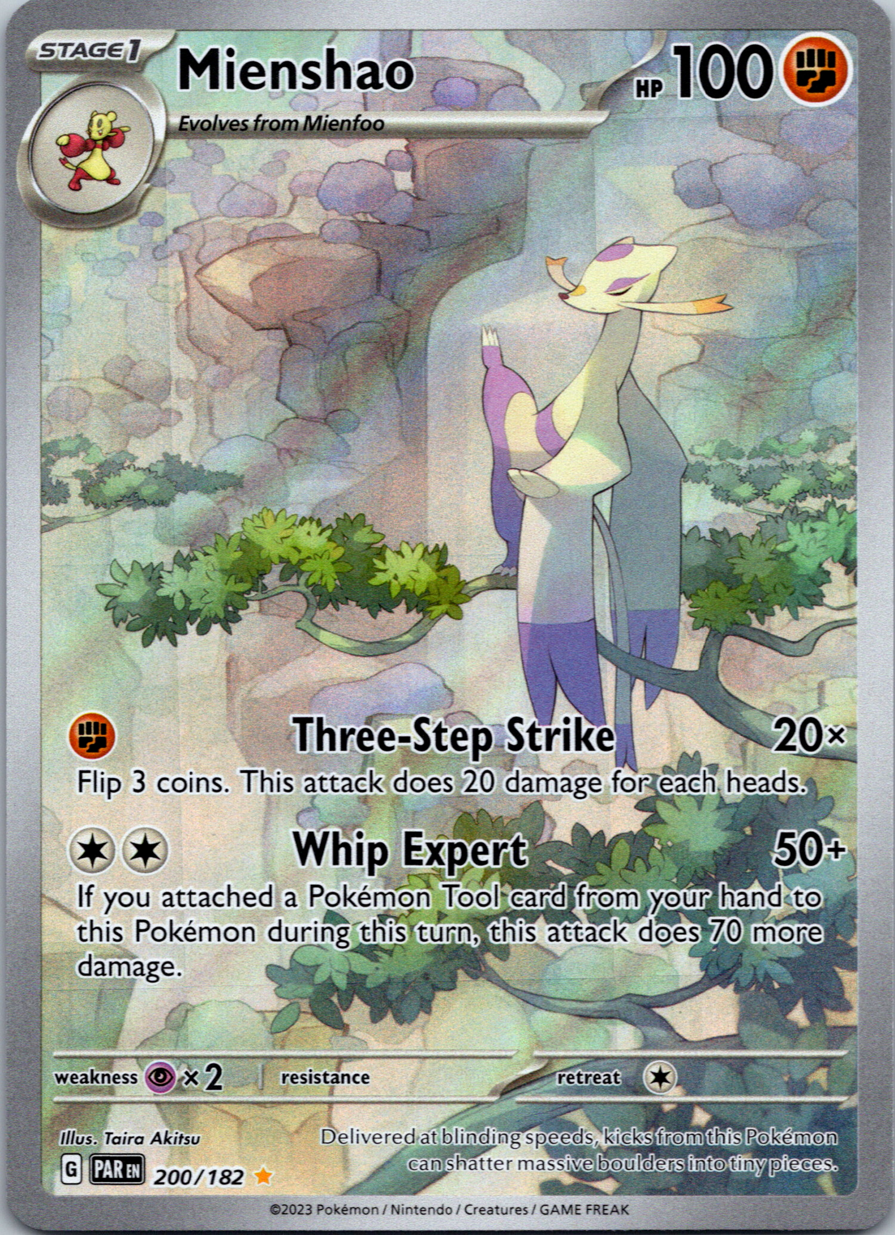 Mienshao (200/182) - [Scarlet & Violet: Paradox Rift] Holofoil