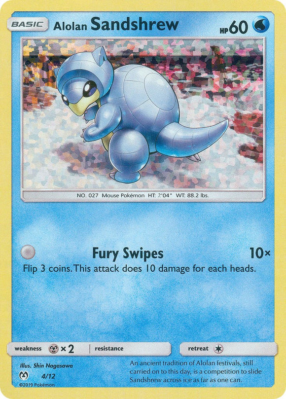 Alolan Sandshrew - 4/12 [004/012] [McDonald's Promos 2019] Holofoil