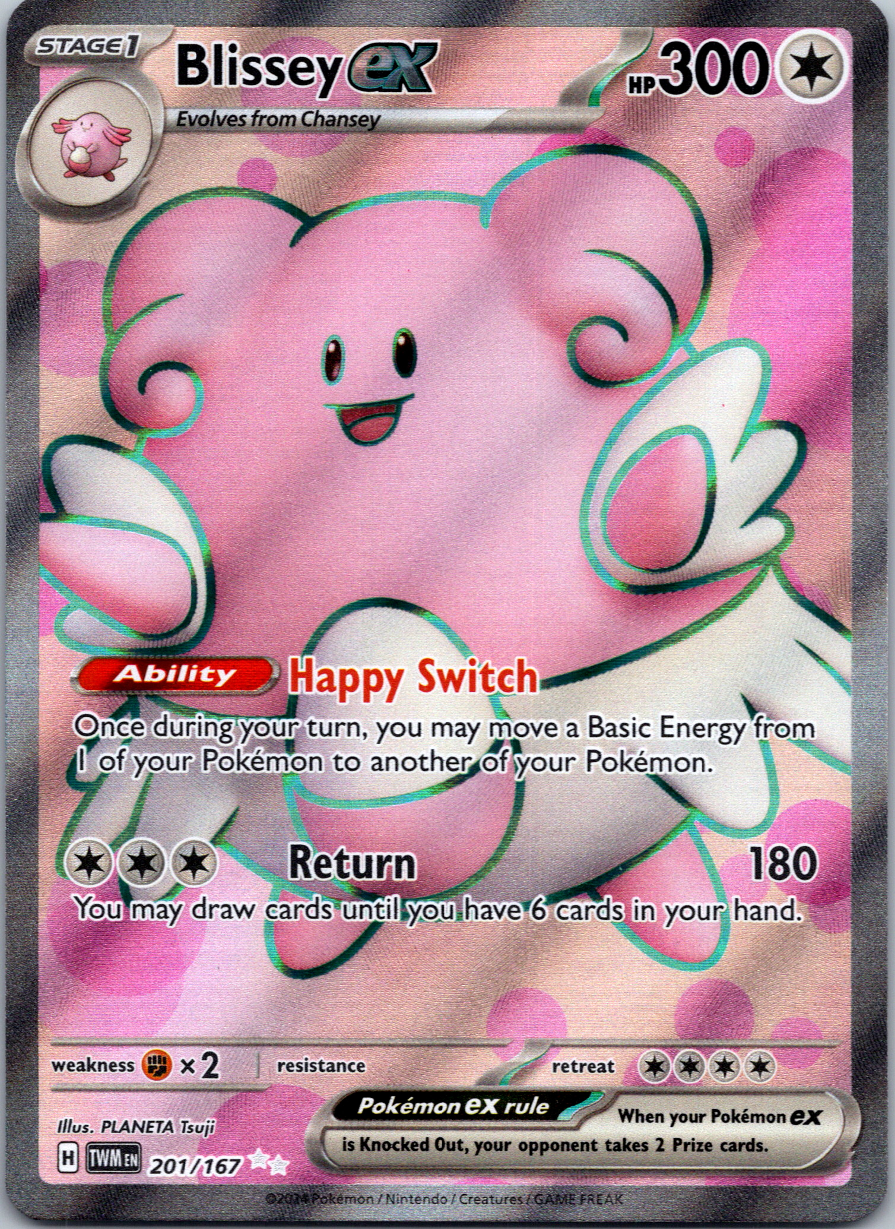 Blissey ex [201/167] - (Twilight Masquerade) Holofoil