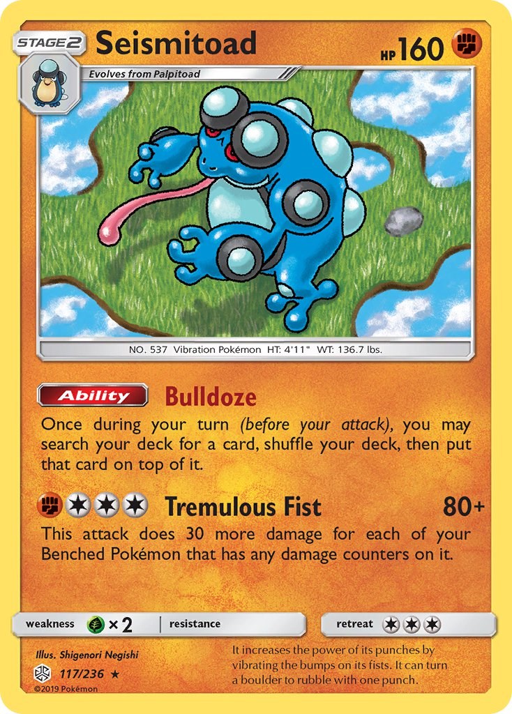Seismitoad [117/236] [SM - Cosmic Eclipse] Reverse Holofoil