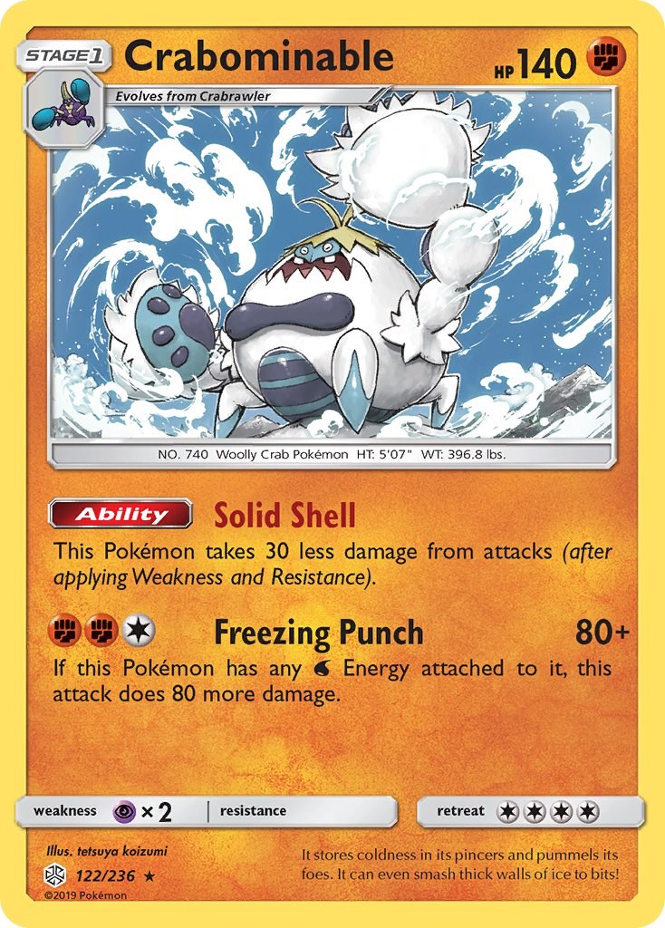 Crabominable [122/236] [SM - Cosmic Eclipse] Reverse Holofoil