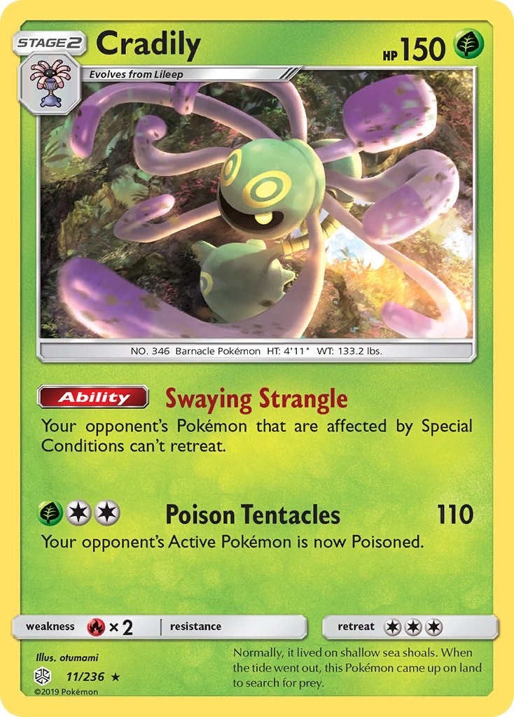 Cradily [11/236] [SM - Cosmic Eclipse] Reverse Holofoil
