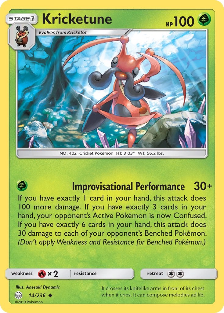 Kricketune [14/236] [SM - Cosmic Eclipse] Reverse Holofoil