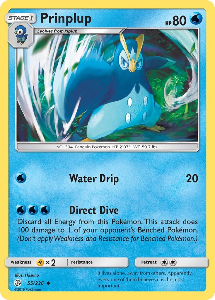 Prinplup [55/236] [SM - Cosmic Eclipse] Reverse Holofoil