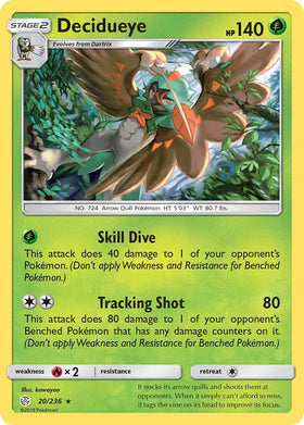 Decidueye [20/236] [Cosmic Eclipse] Holofoil
