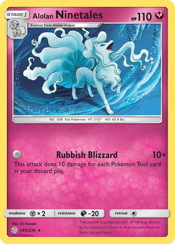Alolan Ninetales [145/236] [Cosmic Eclipse] Holofoil