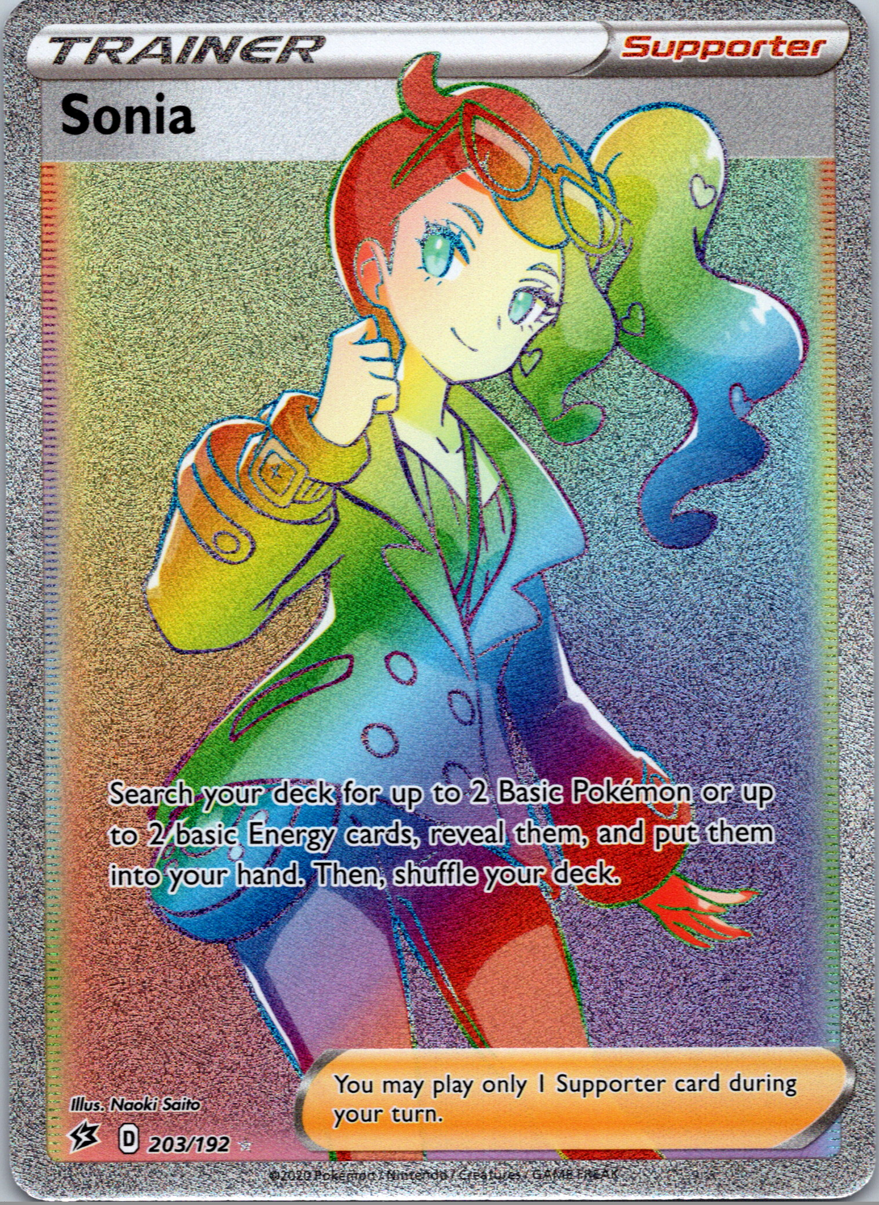 Sonia (203/192) [Sword & Shield: Rebel Clash]