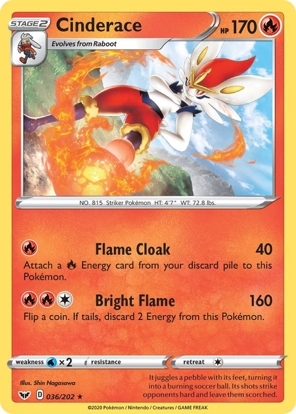Cinderace [036/202] [Sword & Shield Base Set]