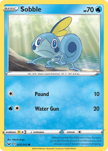 Sobble (055/202) (055/202) [SWSH01: Sword & Shield Base Set]