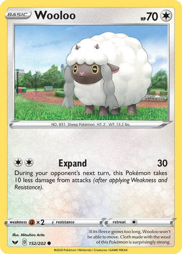 Wooloo (152/202) (152/202) [SWSH01: Sword & Shield Base Set]