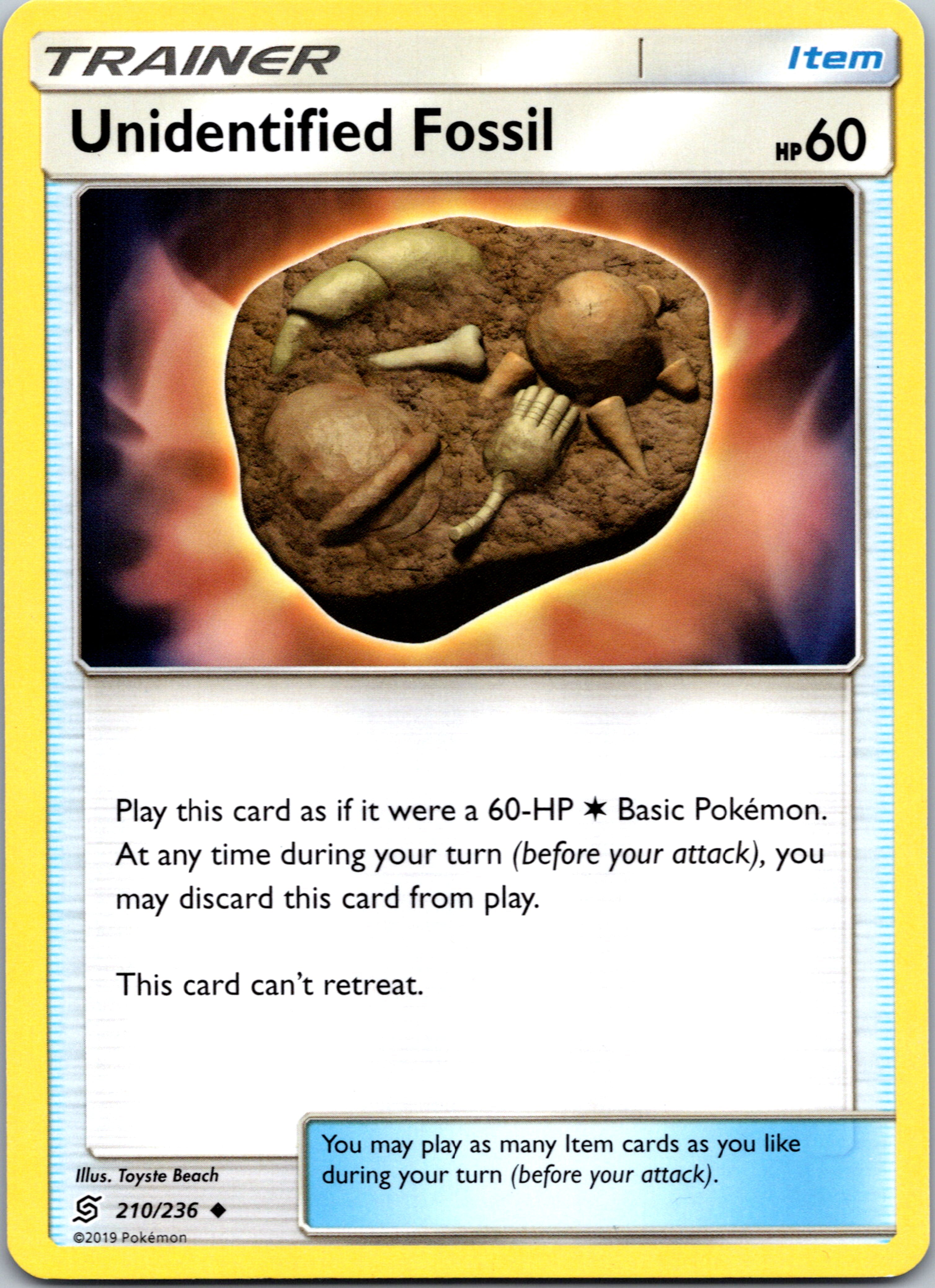 Unidentified Fossil (210/236) [Sun & Moon: Unified Minds]