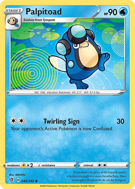 Palpitoad [045/192] [Rebel Clash] Reverse Holofoil