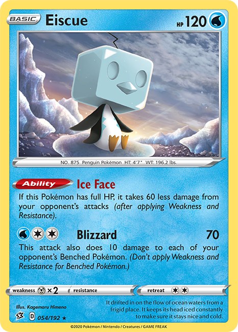 Eiscue [054/192] [Rebel Clash] Reverse Holofoil