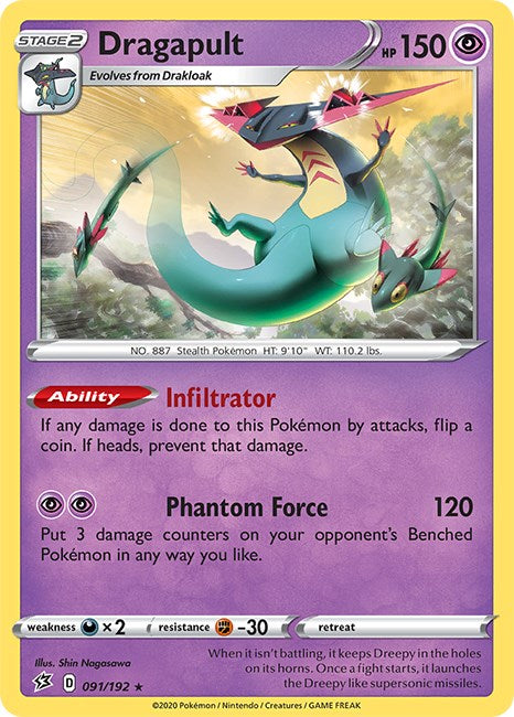Dragapult [091/192] [Rebel Clash] Reverse Holofoil