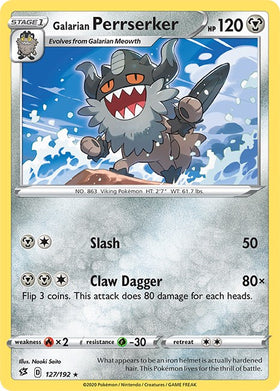 Galarian Perrserker [127/192] [Rebel Clash] Reverse Holofoil