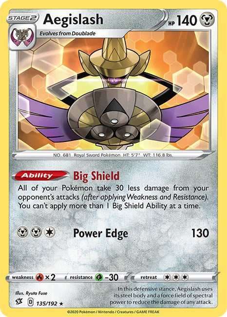 Aegislash [135/192] [Rebel Clash] Reverse Holofoil