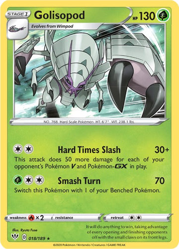 Golisopod [018/189] [Darkness Ablaze] Reverse Holofoil