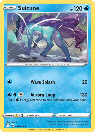 Suicune [037/189] [Darkness Ablaze] Reverse Holofoil