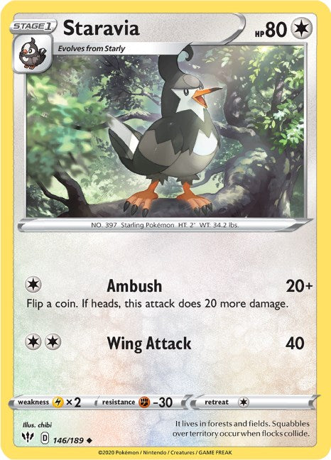 Staravia [146/189] [Darkness Ablaze] Reverse Holofoil