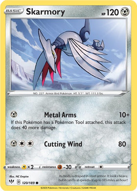 Skarmory [120/189] [Darkness Ablaze] Reverse Holofoil