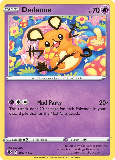 Dedenne [078/189] [Darkness Ablaze] Reverse Holofoil