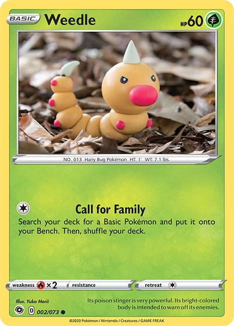 Weedle [002/073] [Champion's Path] Reverse Holofoil