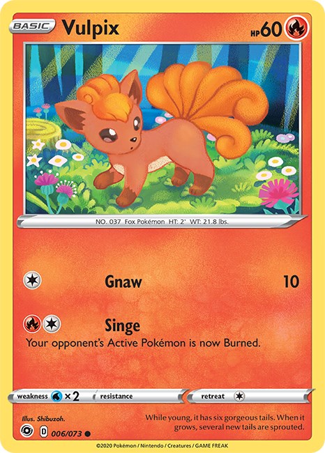 Vulpix [006/073] [Champion's Path] Reverse Holofoil