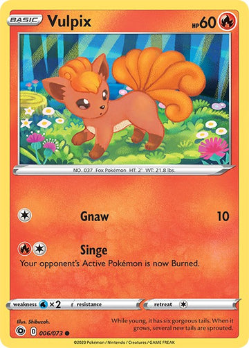 Vulpix [006/073] [Champion's Path] Reverse Holofoil