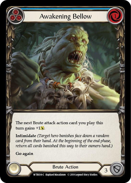 Awakening Bellow (Blue) [WTR034] Unlimited Rainbow Foil