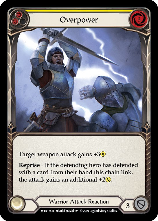 Overpower (Yellow) [WTR124] [Welcome to Rathe] Unlimited Edition Rainbow Foil