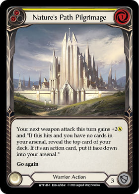 Nature's Path Pilgrimage (Yellow) [WTR148] [Welcome to Rathe] 1st Edition Rainbow Foil