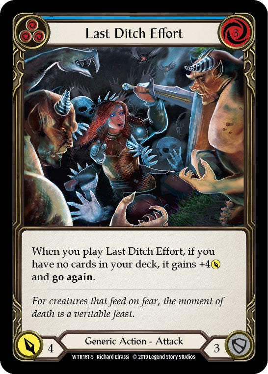 Last Ditch Effort [WTR161] Unlimited Rainbow Foil