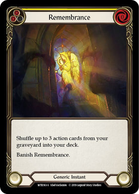 Remembrance [WTR163] [Welcome to Rathe] 1st Edition Rainbow Foil