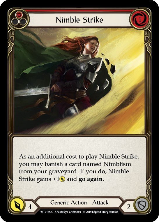 Nimble Strike (Red) [WTR185] [Welcome to Rathe] Unlimited Edition Rainbow Foil